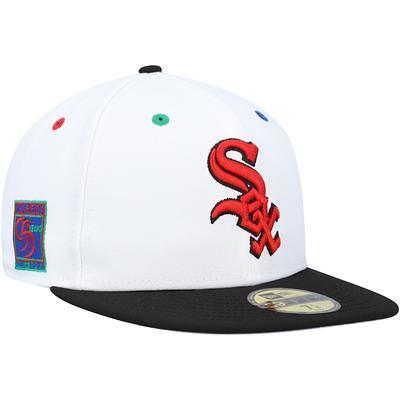 Men's New Era Pink/Green Chicago White Sox Cooperstown Collection Comiskey Park Passion Forest 59FIFTY Fitted Hat