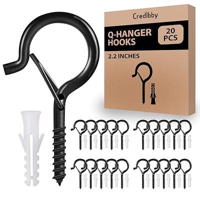  EZLAD 6-Inch Large S Hooks (Pack of 6), Non-Slip Vinyl Coated  Black Hooks for Hanging Plants, Pots, Pans, Utensils, Tools, Jeans &  Clothes, Outdoor/Indoor Rubber Coated Utility Hangers : Industrial 