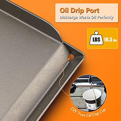 Hisencn 16x38 inch Flat Top Griddle for Camp Chef Three Burner Stove with  Oil Drip Port, Outdoor Stove Griddle Top for Gas Grills, Portable Propane  Gas, Camping Stoves Griddle for Camp Chef