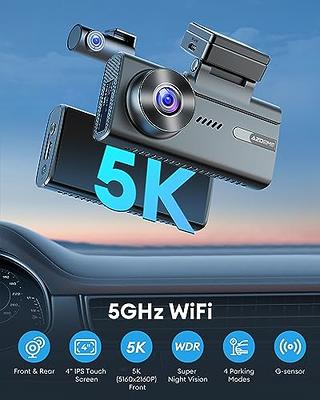 AZDOME Front and Rear Dash Cam, 4K + 1080P Dual Dash Camera for Cars with  5.8