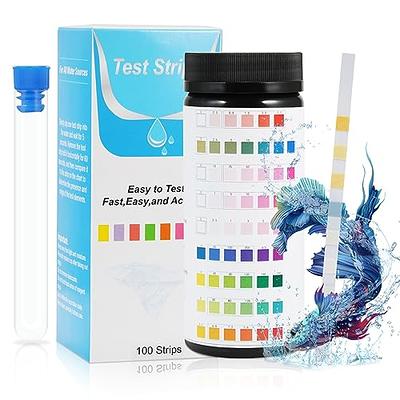 EASYTEST 7 Way Aquarium Test Strips, 150 Strips Fish Tank Test Kit For  Freshwater & Saltwater, Accurate Testing Total Hardness