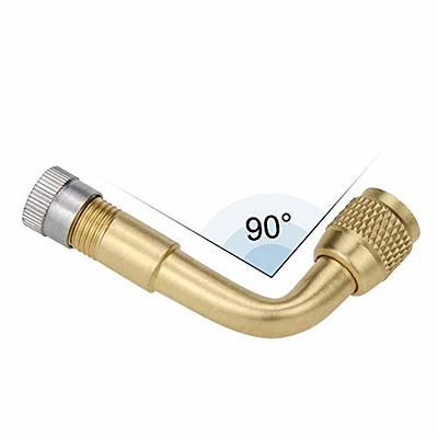 Acheter 135 degrés Brass Air Tyre Valve Schrader Valve Stem avec adaptateur  d'extension pour voiture camion moto