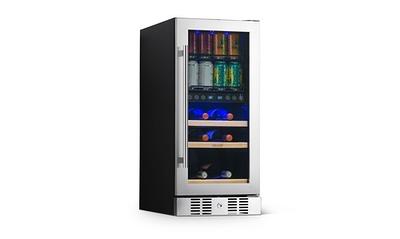 Newair Premium 15 Built-in 9 Bottle & 48 Can Wine & Beverage Cooler