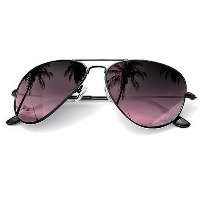 KALIYADI Polarized Aviator Sunglasses for Men Women Metal Sun