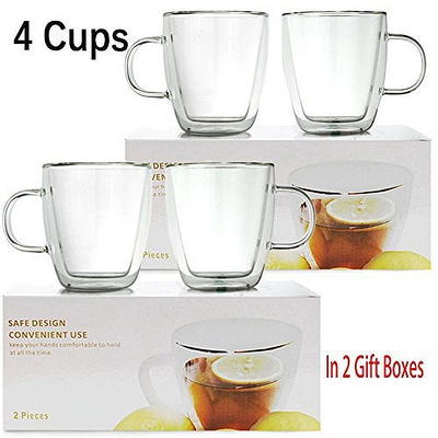 JIEMEI HOME Porcelain Stackable Espresso Cups with