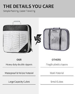 ANYLION Compression Packing Cubes, 6 Set Waterproof Compression Packing  Cubes for Carry on Suitcase, Luggage Organizers Packing Cubes Set for Travel  Essentials, Blue - Yahoo Shopping