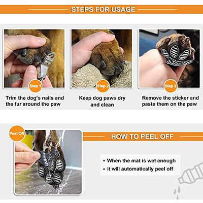 LOOBANI Dog Paw Protector Pads Non-Slip, (12 Sets - 48 Pads) Paw