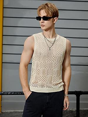 COOFANDY Men's Sweater Vest V Neck Casual Sleeveless Knitted Button  Cardigan Vest