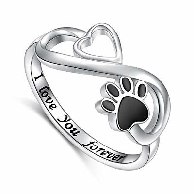 Sterling Silver Puppy Paw Ring Casting Open 36413