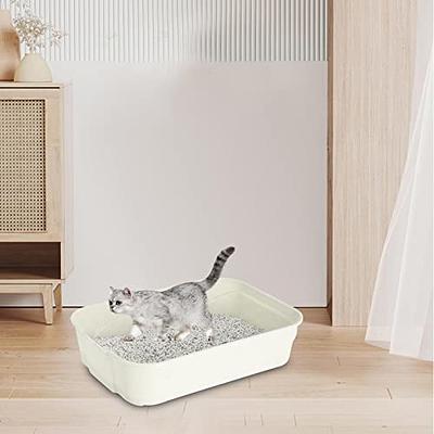 MagiDeal Pet Litter Tray Potty Toilet High Sided Cat Litter Box for Small  and Medium Cats, Green Yellow - Yahoo Shopping