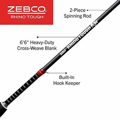 Zebco Rhino Spinning Fishing Rod and Reel Combo, Pre-Spooled, Anti