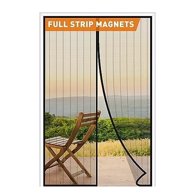 MAGZO Magnetic Screen Door Fit Door Size 72 x 80 Inch, Screen Size