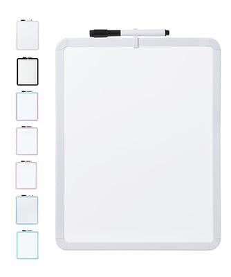  PATIKIL Magnetic White Board Contact Paper Set, 12 x 8  Flexible Self Adhesive Dry Erase Whiteboard Sheet Sticker A4 Right Angle  with Marker Eraser for Fridge Office, White : Office