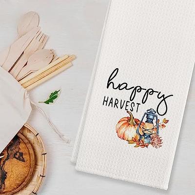 Thanksgiving Pumpkins Bathroom Towel Set,Microfiber Bath Kitchen