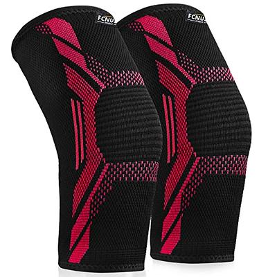 Adjustable Tennis Elbow Brace with Compression Pad(2 Pack) - Tennis Elbow  Support for Elbow Tendonitis (Rose Red)