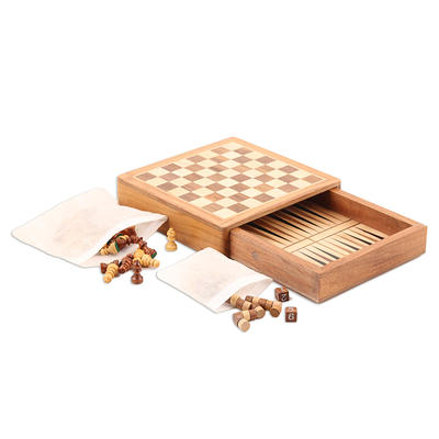 Novica 2 Player Wood Chess