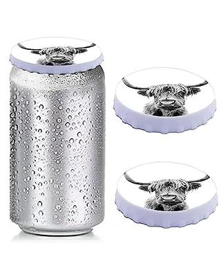 SNEEKE Silicone Soda Can Lids, 2 Pack Reusable Durable Cute