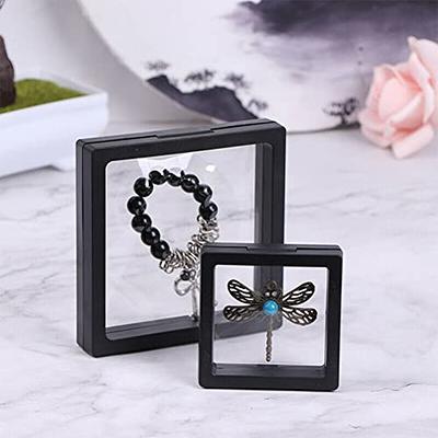 Transparent Rotating Plastic Jewelry Box Earrings Necklace Ring Jewelry  Storage Box Multi-function Earring Storage Rack