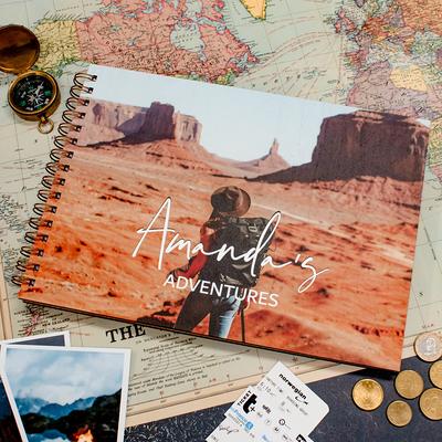 Our Adventure Book Photo Album Scrapbook, Anniversary Gift for