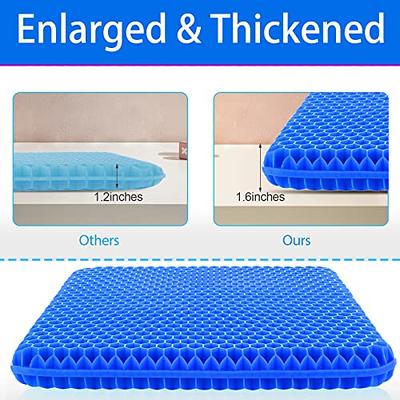 Gel Seat Cushion For Long Sitting, Soft & Breathable, Gel Cushion For  Wheelchair Reduce Sweat, Gel Chair Cushion For Hip Pain, Gel Seat Cushion  For Office Chair, Gel Car Seat Cushion Comfort 