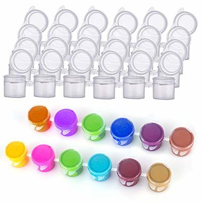 Paint Pots Strips, 12 Strips 72 Pots 0.17Oz Mini Empty Paint Cups