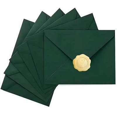 Green Pastel 25 Pack A7 Envelopes for 5 X 7 Greeting Cards