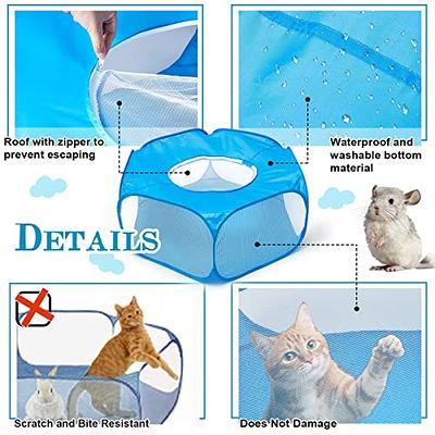 Oneluck Large Guinea Pig Cages 13.18 Square feet Habitats for 2 Pet,Indoor  DIY Accessories,with Waterproof Plastic Bottom,Playpen for Small Pet Bunny