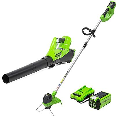 Greenworks 40V Cordless String Trimmer and Leaf Blower Combo Kit, 2.0Ah  Battery and Charger Included - Yahoo Shopping