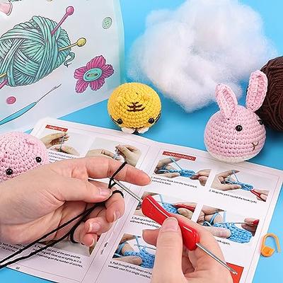 MISUMOR Beginner Crochet Stuffed Animal Kit -3 PCS Cute Animal