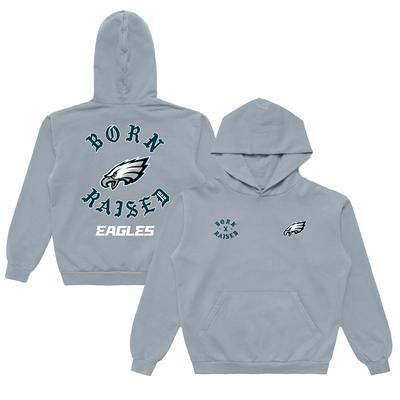 New England Patriots Born x Raised Unisex Pullover Hoodie - Navy