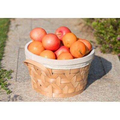 Round Lined Manufactured Wood Basket August Grove® Size: 7 H x 12 W x 12  D - Yahoo Shopping