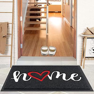 Steplively Door Mat Home Welcome Mats Outdoor and Indoor, Heavy-Duty  Low-Profile