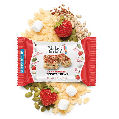 Blakes Seed Based Bar Strawberry Rice Treats Crispy 4.68 oz (Pack