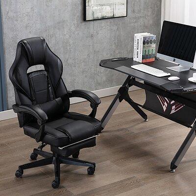 MoNiBloom Massage Video Gaming Recliner Chair, Ergonomic Computer