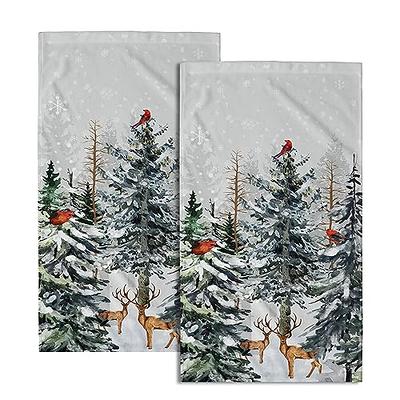 Christmas Hand Towels for Bathroom Kitchen Towel Decorative Set