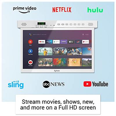 SYLVOX 15.6 inch Smart TV, 1080P FHD RV TV Under Cabinet Television, Android  TV Rotated & Folded, Support Google Assistant WiFi Bluetooth, Small TV for  Kitchen, Bedroom, RV Camper - Yahoo Shopping