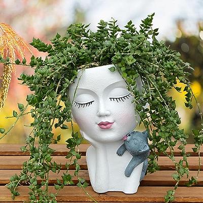 Face Planter Pots Head Planters for Indoor Plants, Face Flower Pot Home  Decor