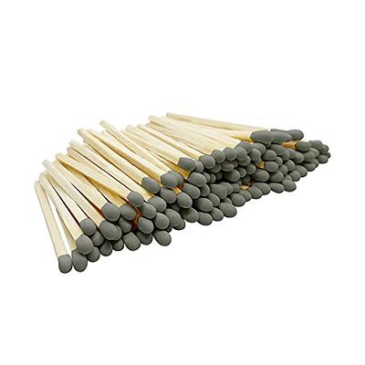 2 Artisan Gray Tip Matches, 100 Chic Gray Colored Tip ~2 Safety  Matchsticks with Strikers by Thankful Greetings, Great for Unique Decor