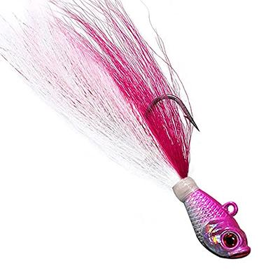 3 Pack Bucktail Jig Lure Hair Jig Saltwater Freshwater Lures Surf