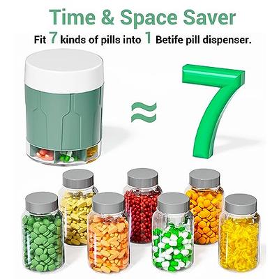 Extra Large Supplement Organizer, Betife Travel Weekly Pill Organizer Bottle,  Pill Dispenser with 7 Large Compartments, Organizer to Hold Monthly Vitamin  or Medication,Includes 21 Pcs Labels（Green） - Yahoo Shopping