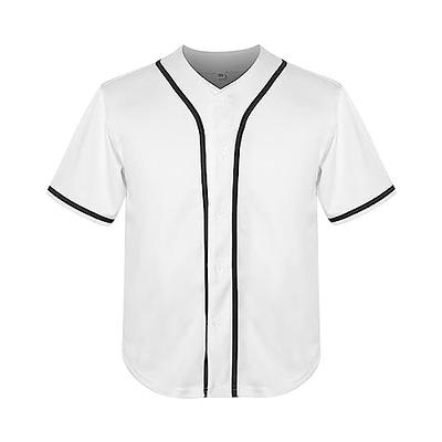  Youth Baseball Jersey Kids Button Down Short Sleeve Solid Color  T-Shirt for School, PE, League Team Uniform (Black, S) : Clothing, Shoes &  Jewelry