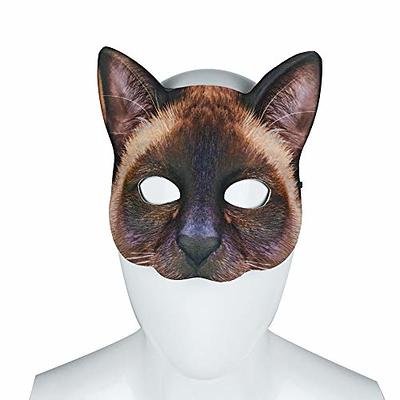  Toyvian 20 Pcs Cat Face Mask Therian Mask Costume Masks Cat  Masquerade Mask Kids Cat Mask Diy White Mask Cat Cosplay Blank Mask Diy Mask  Dress for Kids Halloween Animal Paper