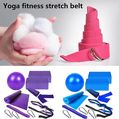  Yoga Starter Kit 12 in 1 - Yoga Set Include Yoga Mat, Foam  Roller, 4 Resistance Bands, Yoga Blocks 2 Pack with Strap, 2 Peanut Massage  Balls Set, Yoga kit