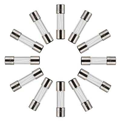 BOJACK 5x20mm 10A 10amp 250V 0.2x0.78 Inch F10AL250V Fast-Blow Glass  Fuses(Pack of 20 Pcs)