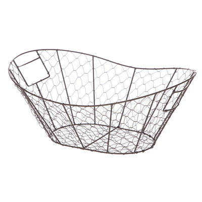 Mainstays Large Decorative Plastic Mesh Basket, 4 Pack, White