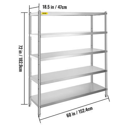 Finnhomy Heavy Duty 8 Tier Wire Shelving with Wheels, Storage Rack Thicken  Steel Tube, Pantry Shelves, Adjustable Shelving Unit