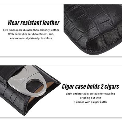 Buy Leather Cigar Travel Case for 2 cigars