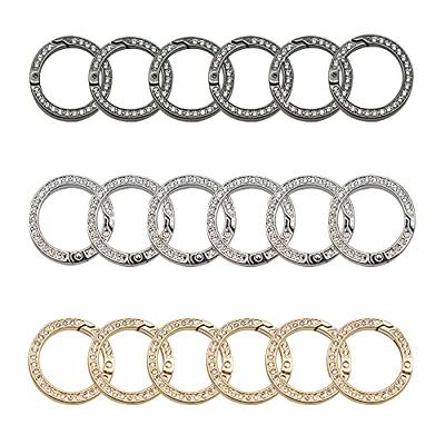 Uayeatye Metal D Rings for Purse Making Bag Hardware, 10 pcs 360