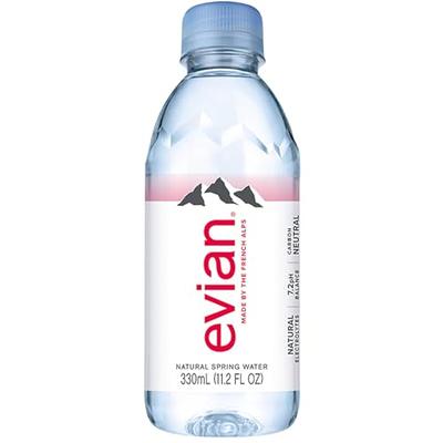 Evian Natural Spring Water 330 mL/11.2 Fl Oz Mini-Bottles