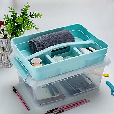 Clear Plastic Storage Bins with Clip-Lock Lids, 16x11x7 in.